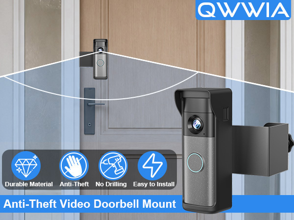 ring battery doorbell mount anti theft doorbell mount ring doorbell mount no drill