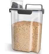 Komzon Rice Container, Airtight Rice Storage Container 10lb, Cereal Containers Storage, BPA Free ...