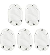 5 Pcs White Baby Jumpsuit Diaper Infant Romper Length Extender Bodysuit Snap Button Extended Diap...