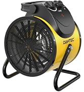 DAHTEC 5120 BTU Space Heater, Portable Electric Fan Heater for Workshops | 1500W Power, IP24 Damp...