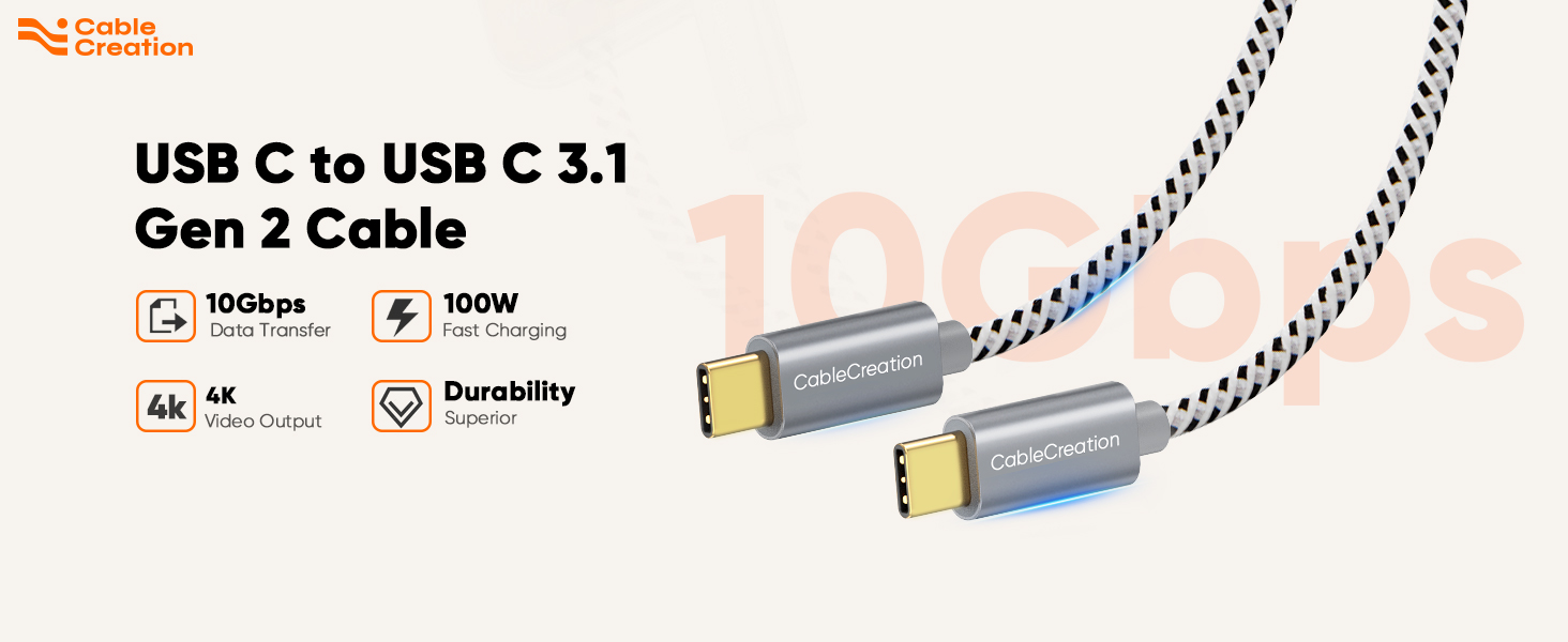 USB C to USB C 3.1 gen 2 Cable