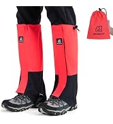 HIGH EXPERIENCE Leg Gaiters 100% Waterproof Adjustable Shoe Snow Boot Guard Gators for Hiking Sho...