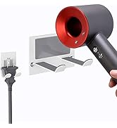 FLE Hair Dryer Holder Wall Mounted Self Adhesive,Hair Blow Dryer Rack Organizer Compatible with M...