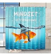 Vimorco Shower Curtain, Blue Shower Curtains for Bathroom Waterproof Quick-Dry Polyester Fabric, ...