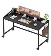 Mericonia 40 inch Rolling Computer Desk with Wheels, Gaming Desk for Small Spaces, Modern Simple ...