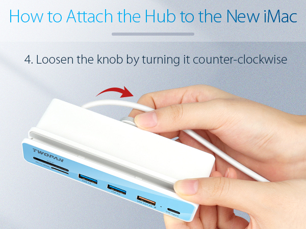 TWOPAN usb c hub for 2021 imac