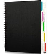 EUSOAR 5 Subject Notebook College Ruled, 1 Pack A4 11