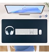 Carethos Leather Desk Mat, Waterproof Desk Pad for Keyboard and Mouse, Non-Slip Computer Desk Pro...