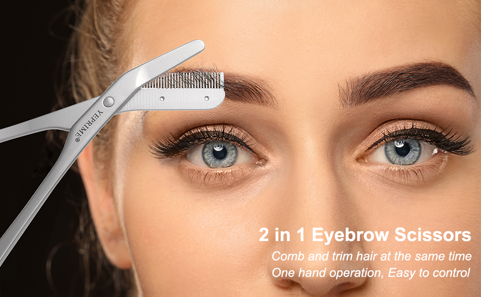2 in 1 Eyebrow Scissors