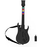 DOYO PC Guitar Hero Controller, Wireless Guitar Hero Guitar for PC and PS3 with Dongle, Compatibl...