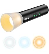 ULANZI LM07 LED Photography Flashlight, Bi-Color Zoomable Handheld Spotlight for Photography Ligh...