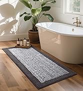 long grey bath rug