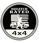 Squatch Badge Rated Car Emblem, 4 x 4 Metal Automotive Bigfoot Badge 3D Metal Car Badges Emblems ...