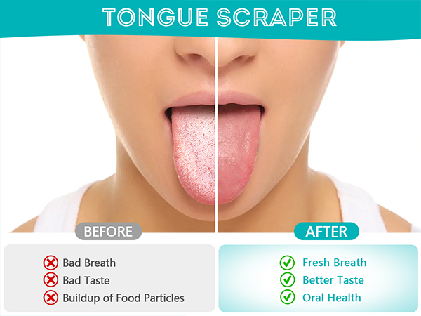 Tough Scrapers Men Women tongue scrubber tongue scraper for adults