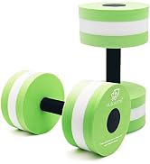 KLOLKUTTA Aquatic Dumbells, 2PCS Water Aerobic Exercise Foam Dumbbell Pool Resistance,Water Aqua ...