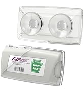 Zeyitian Ez Pass Holder Clear 1 Pack - Super Strong Suction Cups for Windshield, Toll Pass Transp...