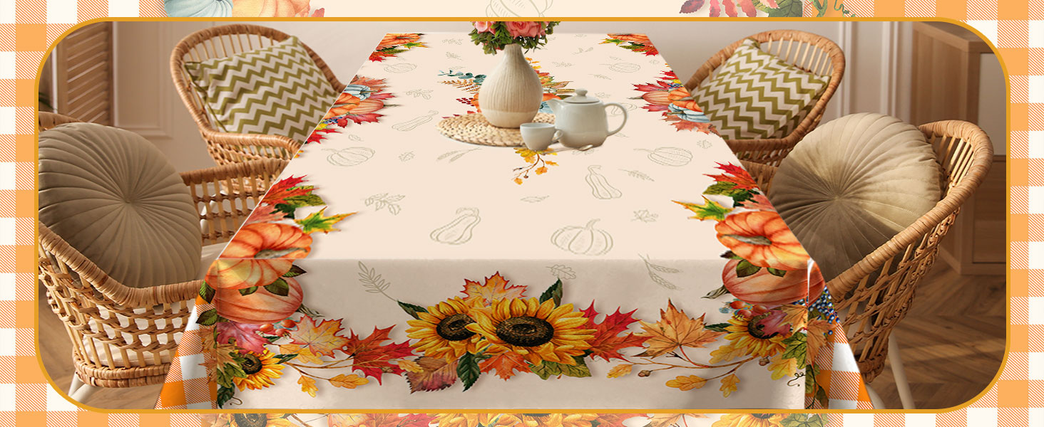 tablecloth in the fall