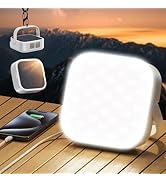 Eventek Solar Camping Lights 10000mAh, Rechargeable Solar Camping Lantern Up to 144 Hours & 4 Lig...