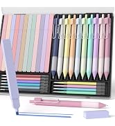 Nicpro 33PCS Aesthetic Highlighter and Gel Pen set with Case, 12 Bible Highlighters & Cute Pens R...
