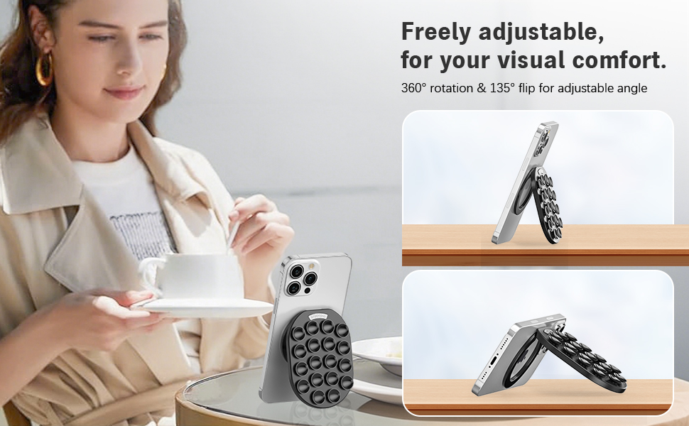 magnetic phone grip for magsafe phone grip