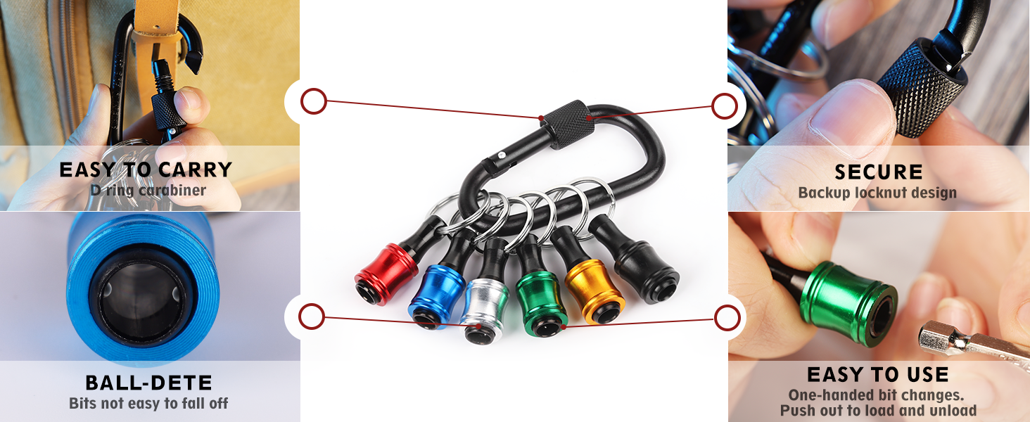 Maximize efficiency with our quick release bit holder for impact driver, one-handed bit changes