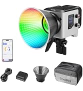 SMALLRIG RC 220C RGB COB LED Video Light Bowens Mount, 200W 36000 Full-Color Video Light 2700-100...