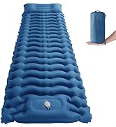 STURME Camping Sleeping Mat Self-inflating with Foot Pump, Outdoor Inflatable Air Mattress Ultral...