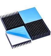 Easycargo 40mm Heatsink Kit 40x40x11mm + 3M8810 Thermal Conductive Adhesive Tape, Cooler Aluminum...