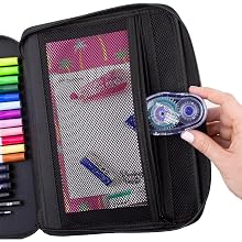 compact applicator is easy to store and use on the go. Protective cap protects tape from damage