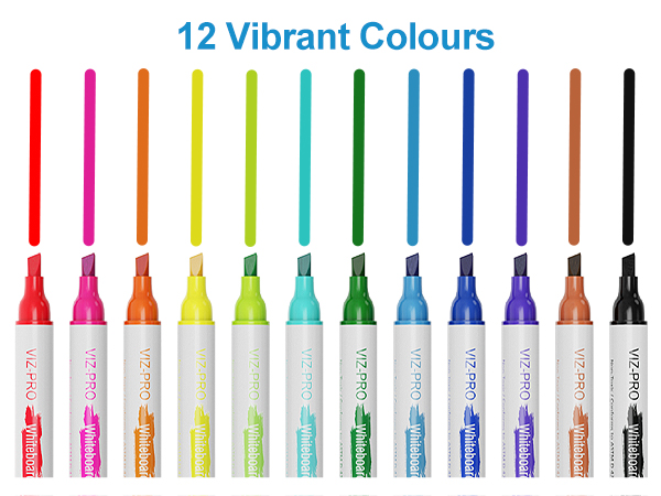 12 vibrant colours