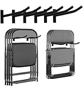 Garage Storage Mechanism Wall Mounted, Folding chair storage rack,Garden Tool Rack Manager Heavy-...