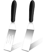 Small Spatula 2Pieces, Stainless Steel Spatula Set, Metal Spatulas for Kitchen Use for Serving an...