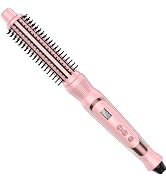 USHOW Curling Brush, 1 Inch Thermal Brush for Bangs and Short Hair | No-airflow hot curler comb w...