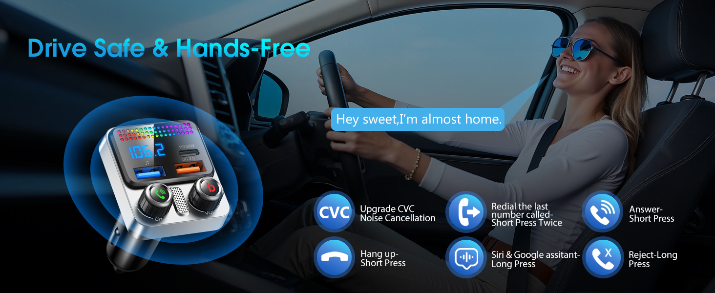 Bluetooth 5.4 Car Adapter