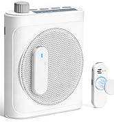 Gicorino Voice Amplifier for Teachers with Dual Magnetic Wireless Lavalier Microphones & Noise Re...