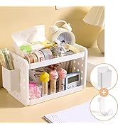 Lae Nuvole Desktop Organizer Shelf Stationery Organizer with Pen Holder Office Desktop Storage Ra...