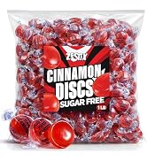 Sugar Free Cinnamon Hard Candy, 1 lb. Bag – Individually Wrapped Cinnamon Candy Discs, Old Fashio...