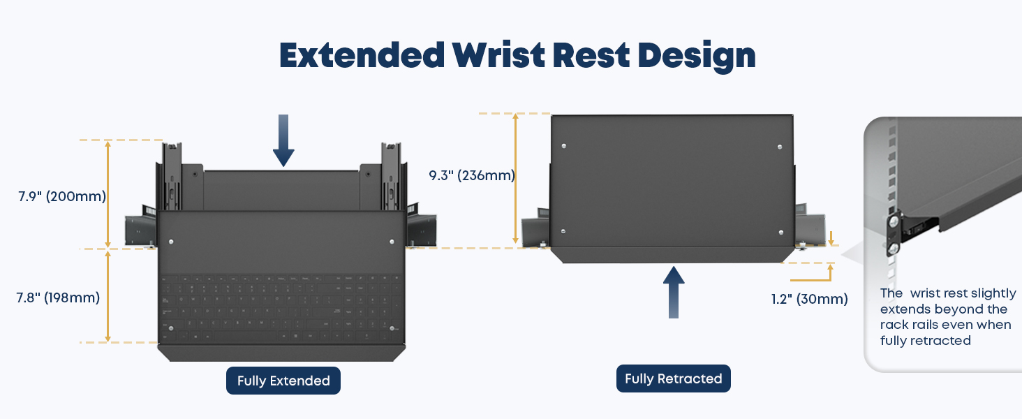 Extended Wrist Rest Design