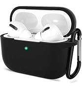 ATUAT for AirPods Pro 1st/2nd Generation Case Cover, Protective Silicone Skin Accessories with Ke...