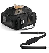 pidipiti 17x13x8 Frontier Allegiant Breeze Airline Approved top Expandable pet Carrier for Extra-...