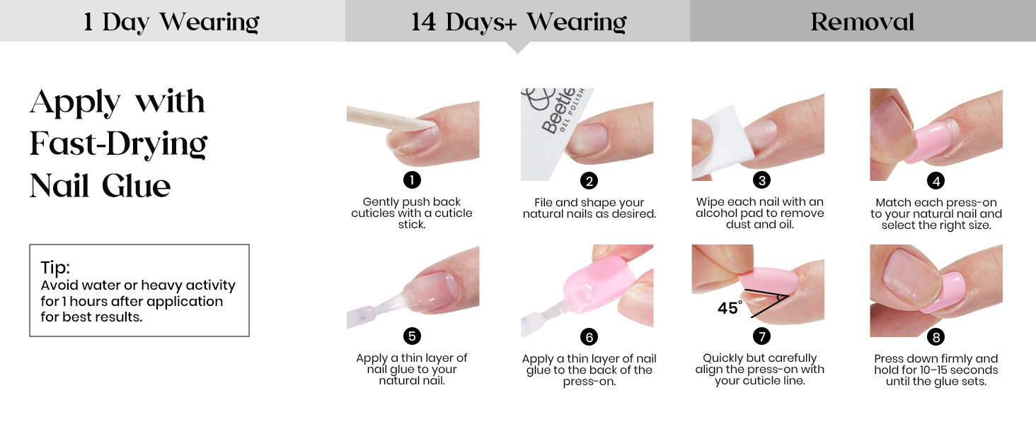Beetles Press On Nails Kit