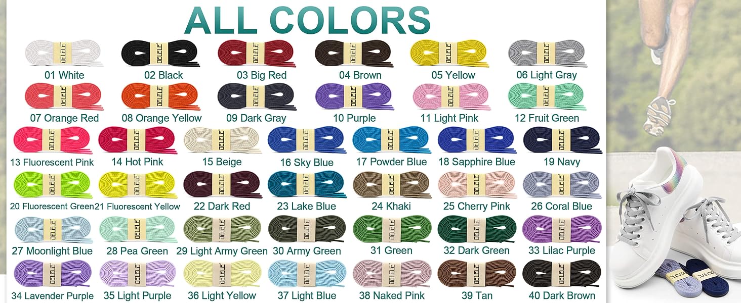 Flat Thick Shoe Laces