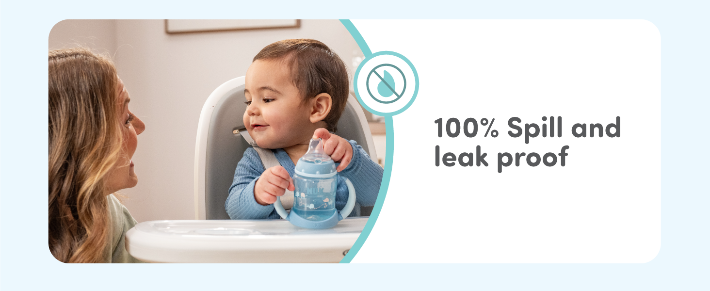 nuk first choice learner straw cup sippy spill leak proof leak proof toddler cup bpa free 9 months