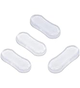 4Pcs Transparent Toilet Seat Bumper Set, Silicone Strong Adhesive Toilet Seats Lid Bumpers, Toile...