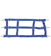 Jeffers Equine Adjustable Open Horse Stall Guard, Blue – Heavy Duty Poly Web Stable Gate Barrier ...