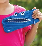 ZIPIT Monster Pencil Case for Boys, Holds Up to 30 Pens, Machine Washable, Made of One Long Zippe...