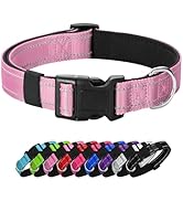 PenSeepet Reflective Dog Collar Padded with Soft Neoprene Breathable Quick Release Basic Dog Coll...