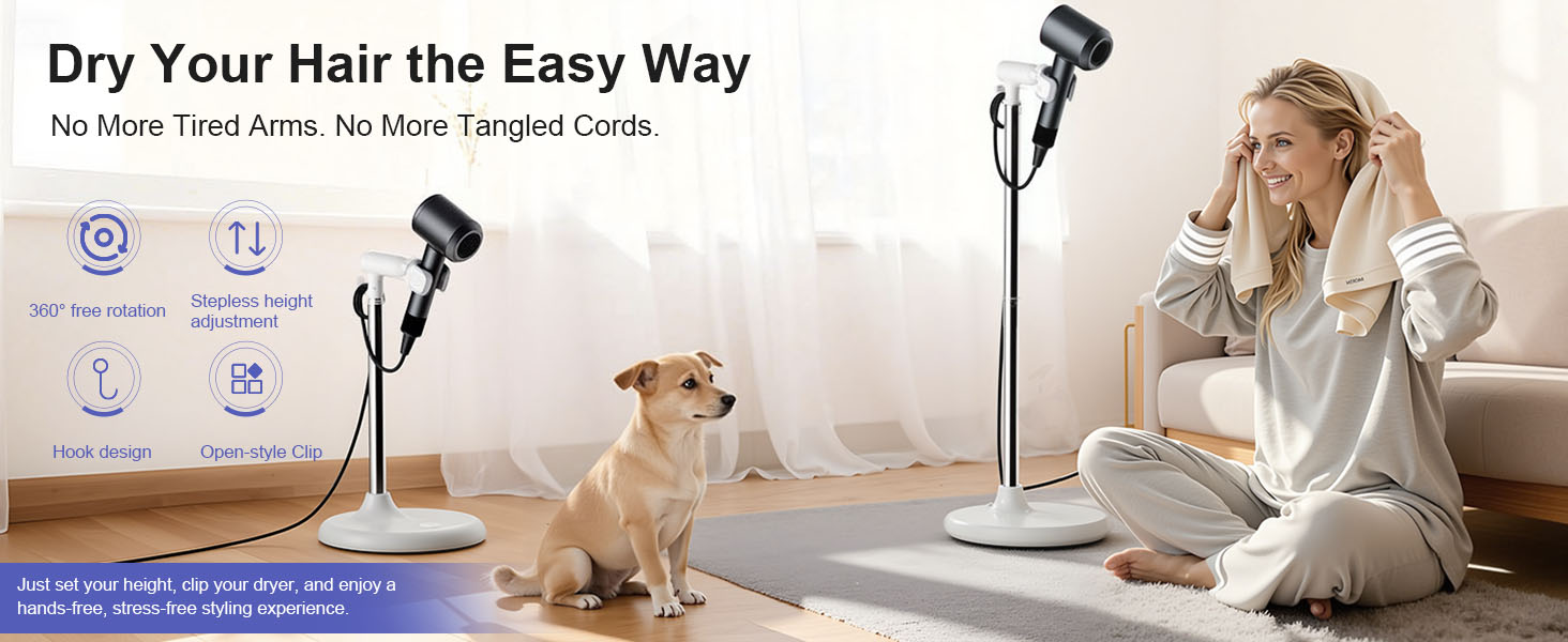 hair dryer stand