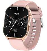 IMSVEPR Smart Watches for Men Built-in GPS with LED Flashlight Compass, Rose Gold