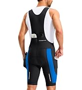 Bikewa Men's Cycling Bibs 4D Padded Bike Shorts with Anti-Slip Leg Grips Biking Bib Shorts Rear 2...